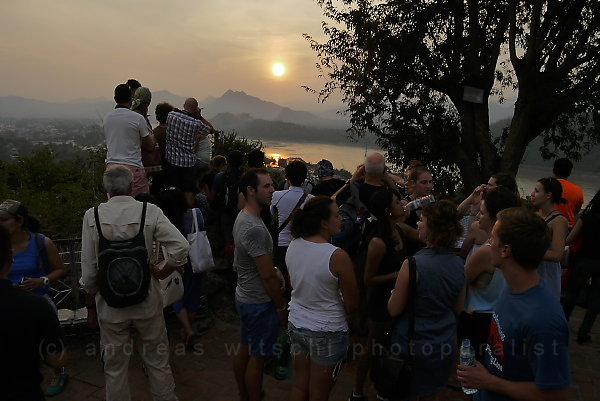 Evening Sun Over Mekong River